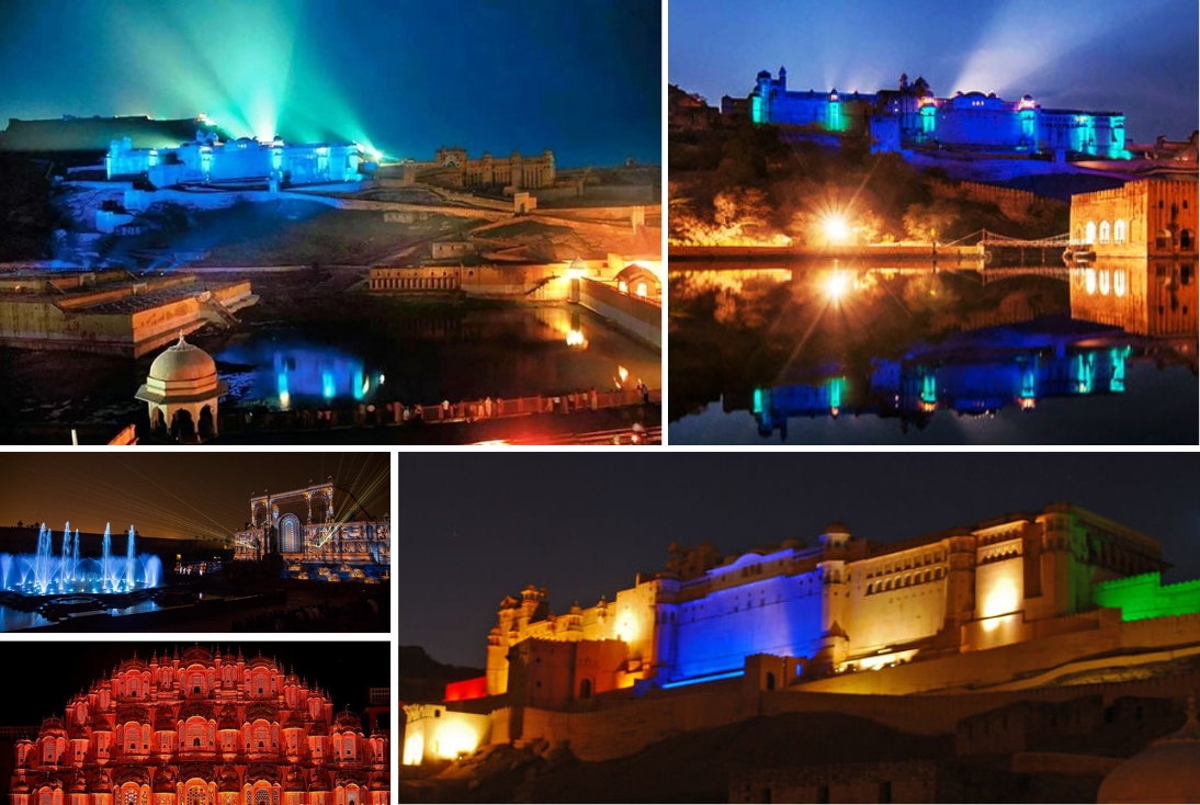 Evening Jaipur city tour with light and sound show